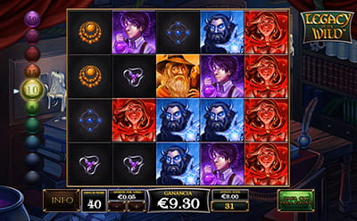 Ganancia de 10 giros gratis en la slot Legacy of the Wild