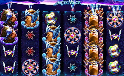 Pantalla de la slot Arctic Valor en momento de activación de las tiradas gratis.