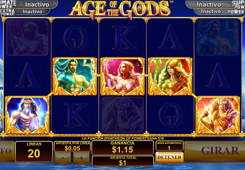 age of the gods y el panteon de poder