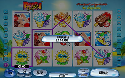 Panel de control de los giros gratis ilimitados, de Beach Life slot de Playtech.