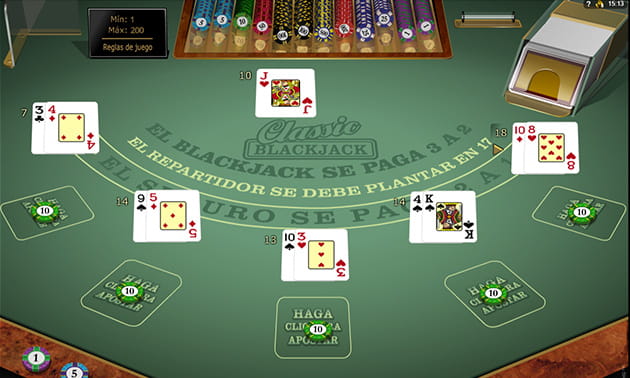 Blackjack Multimano de Microgaming