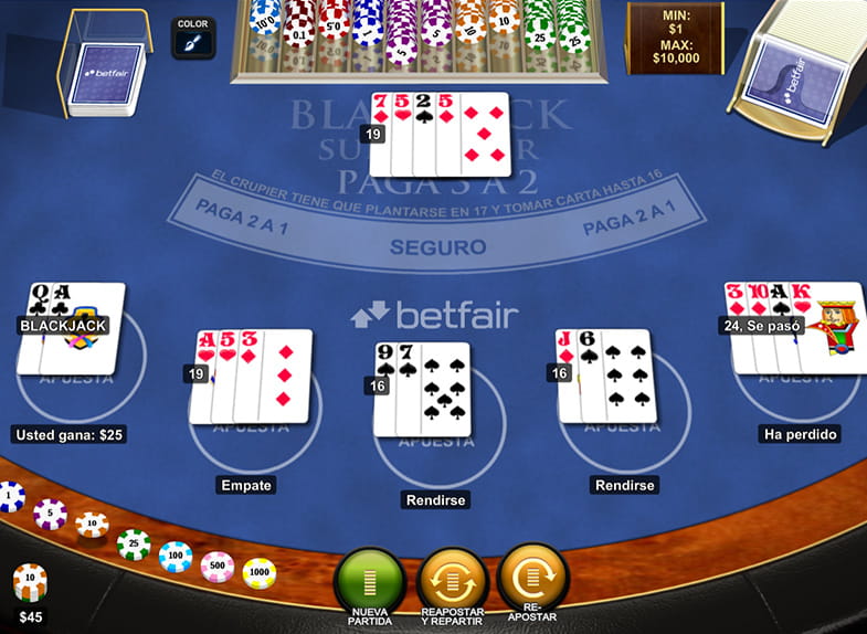 Blackjack Surrender de Playtech