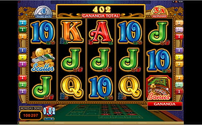 Bonificación de las Tiradas Gratis de la slot Riviera Riches de Microgaming