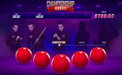 Tercera ronda del Championship Bonus en la slot Ronnie O' Sullivan Sporting Legends