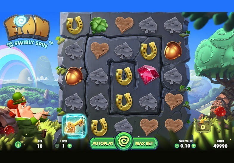 Tragaperras de ambientación irlandesa Finn and the Swirly Spin