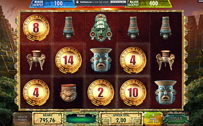Símbolos HUGE en la slot Maya de Red Rake
