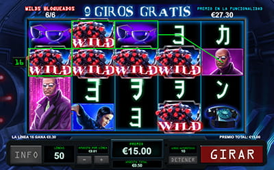 Giros gratis en modo Nebuchadnezzar en la slot The Matrix