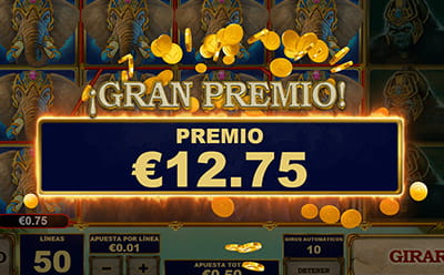 Celebrar gran ganancia en la tragaperras Jungle Giants