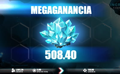 Una Mega ganancia en la slot Crystal Rift de Microgaming.