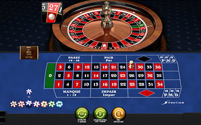 Mesa y rueda de la ruleta europea Premium de Playtech