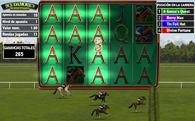 Juego de bonificación llamado Peter's Classic Cup de Sudamore's Super Stakes, slot de NetEnt.