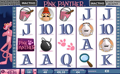 La slot online Pink Panther en Sportium