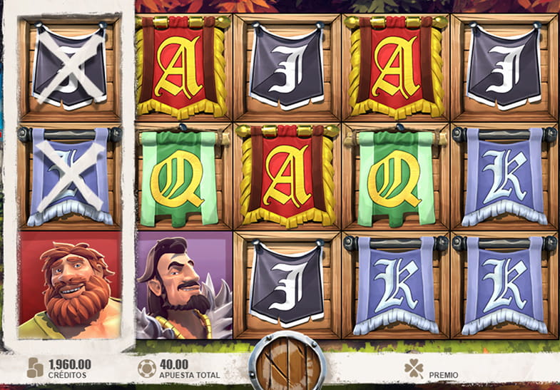 Panel del juego principal de Robin of Sherwood en su versión de demostración.