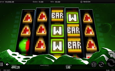 Panel de control de los giros gratis, de Arcader de Thunderkick