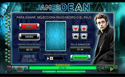 Juego de riesgo en la tragaperras James Dean
