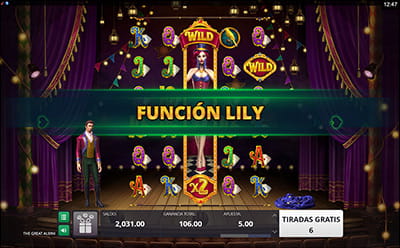 Función Lily en la slot The Great Albini