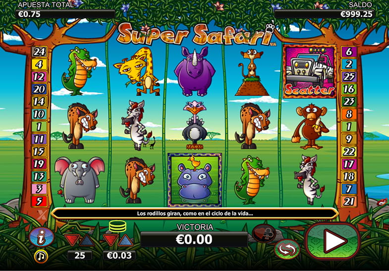 La tragaperras Super Safari en versión demo gratuita.