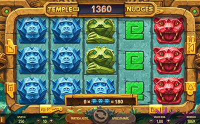 Función Nudge de la tragaperras Temple of Nudges de NetEnt.