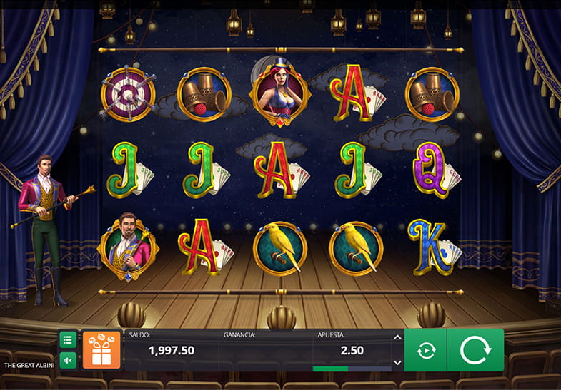 Versión demo de la tragaperras The Great Albini