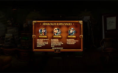 Símbolos especiales en la tragaperras The Sherlock Files de Red Rake Gaming.