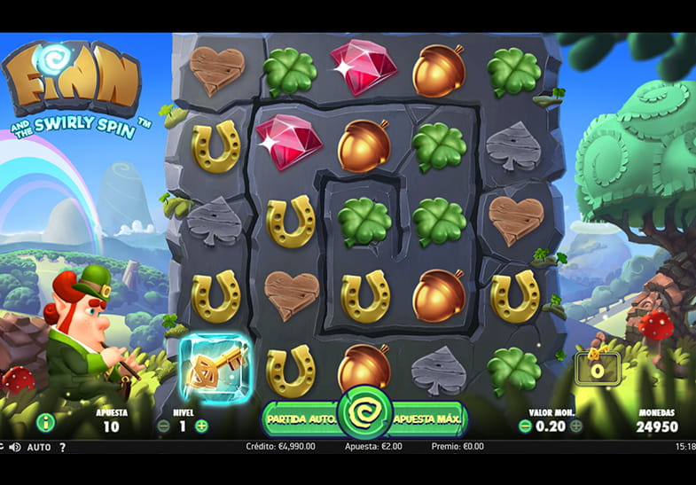 Versión de demostración de la tragaperras Finn and the Swirly Spin.