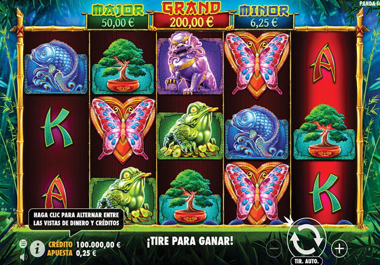 Captura de pantalla de la slot Panda's Fortune