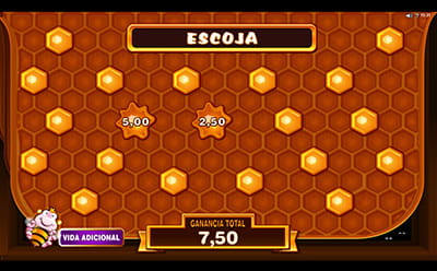 Función de Bonificación Bebe abeja en la slot Pollen Party.