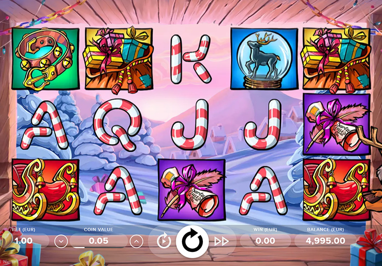 Captura de pantalla del juego de slot Santa vs Rudolf