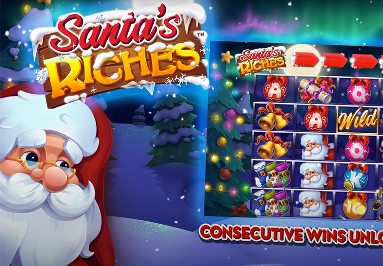 Captura de pantalla de la slot Santa's Riches