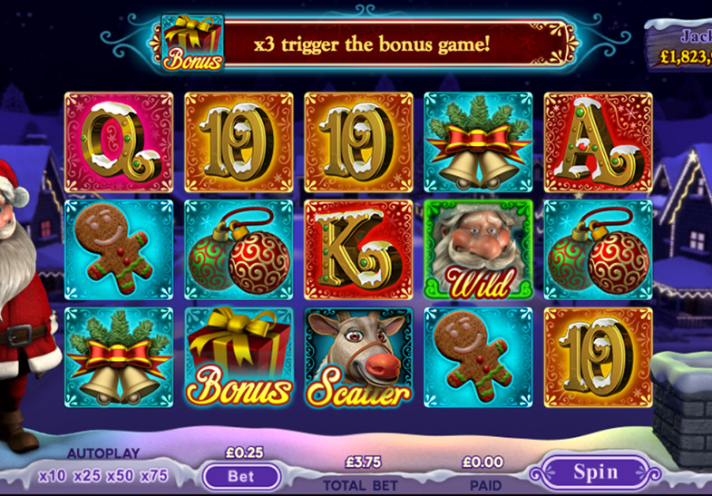 La tragaperras Santa's Super Slot