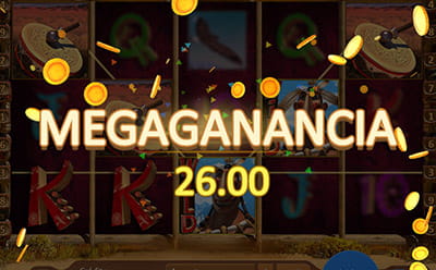 Felicitación por un mega premio conseguido en la slot Wild Hunter de iSOFTBET