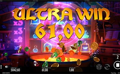 Ultra premio en la slot Frog Grog de Thunderkick.