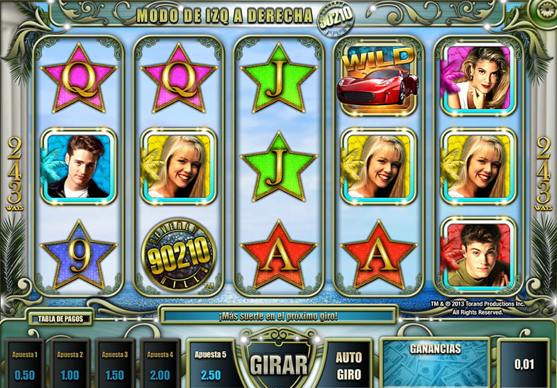 Versión demo de la tragaperras Beverly Hills 90210 de iSOFTBET.