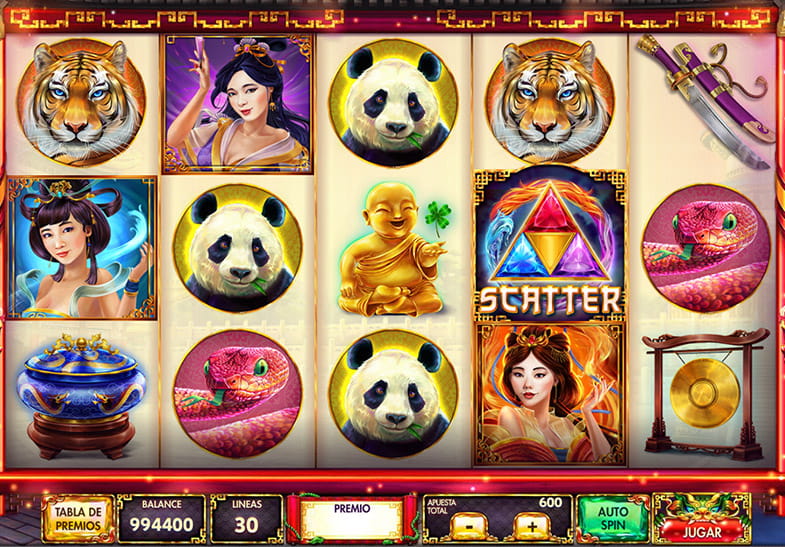 Versión gratis de la tragaperras Diosas de Oriente de Red Rake