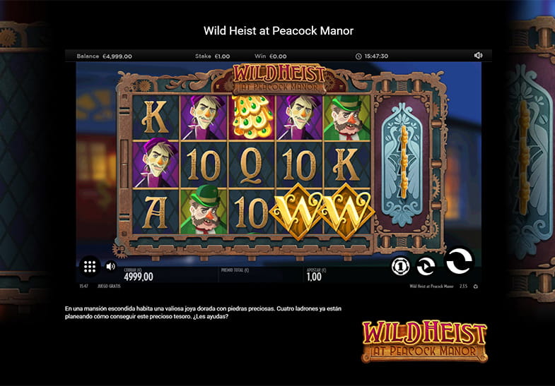 Demo versión de la slot Wild Heist at Peacock Manor