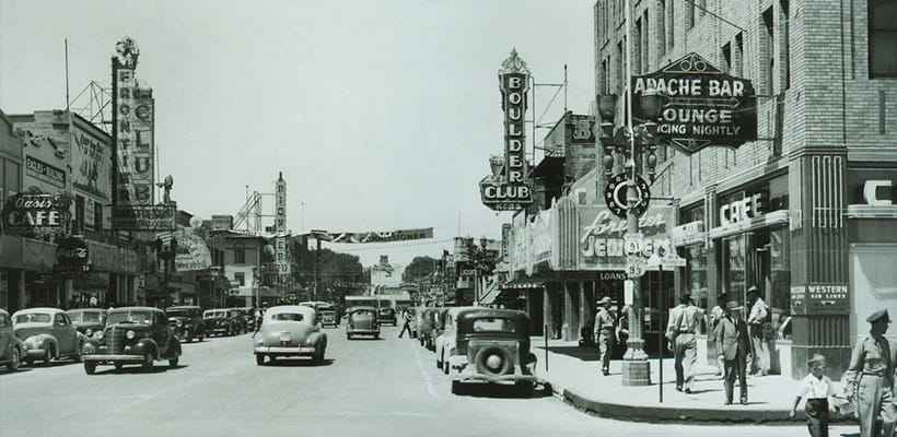 Las Vegas dans les années 40.