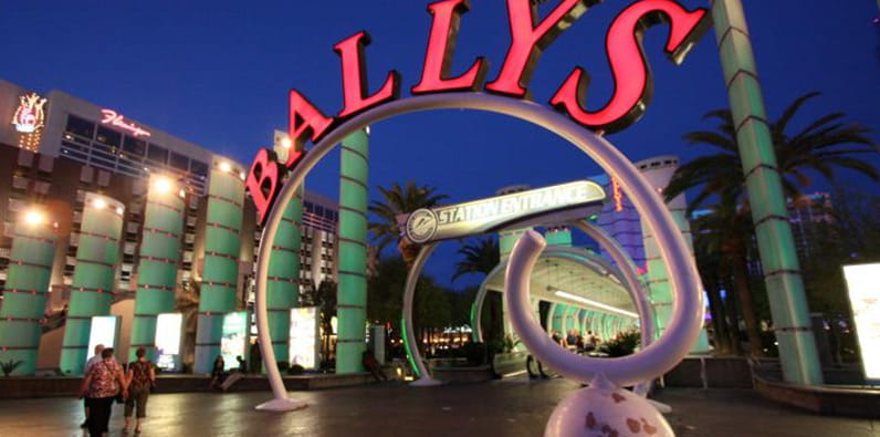 L'entrée du complexe hôtelier Bally's