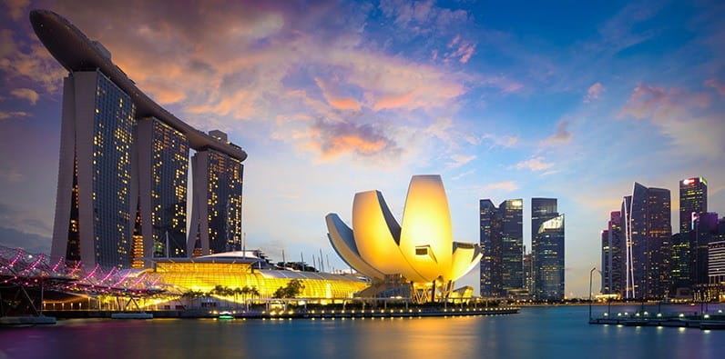 Marina Bay Sands, situé à Singapour
