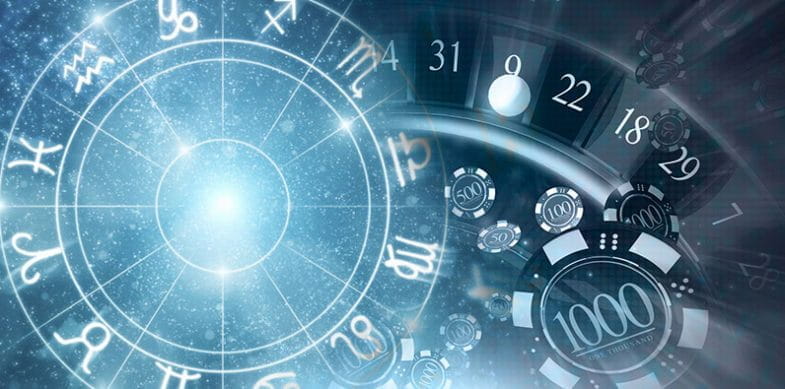 La roue de la roulette et la roue d'un thème astrologique