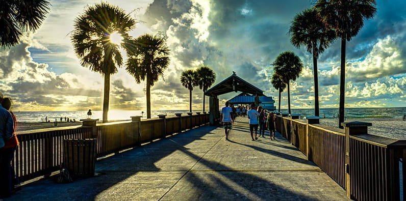 Clearwater Boardwalk, Floride, États-Unis