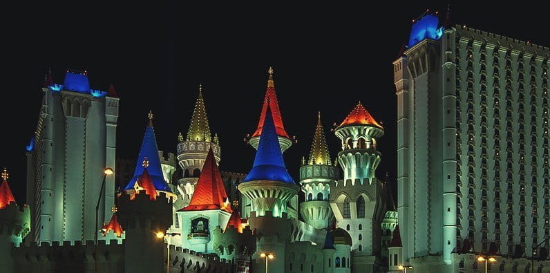 Bâtiment-château de l'hôtel Excalibur à Las Vegas