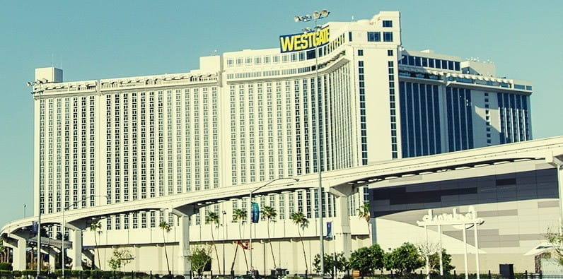 La façade du bâtiment de l'hôtel Westgate à Las Vegas