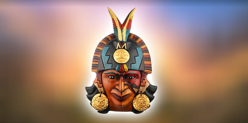 Masque d'un guerrier aztèque