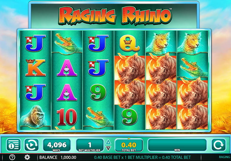 Capture d'écran du jeu Raging Rhino par SG Interactive