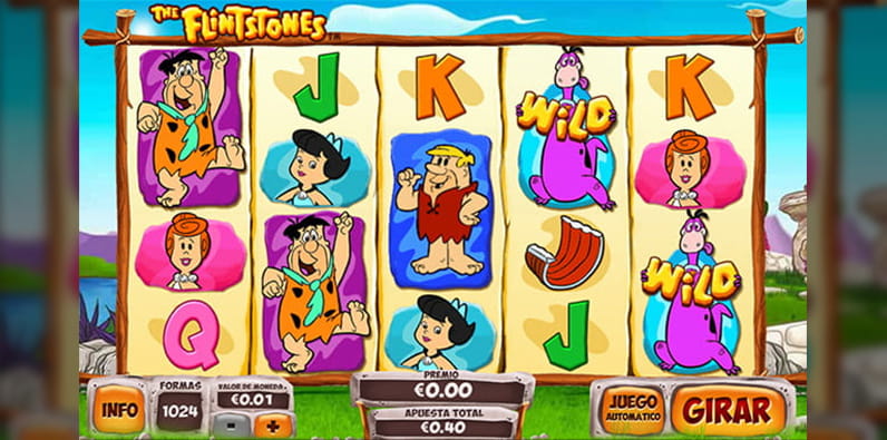 Slot The Flintstones basada en la película Los Picapiedras