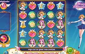 Captura de pantalla inicial de la slot Moon Princess de Play n'Go