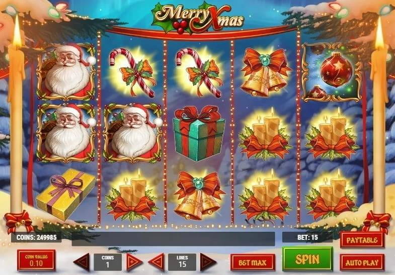 Pantalla de la slot Merry Xmas