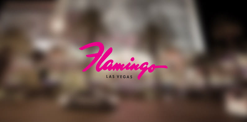 Le logo de l'hôtel et casino Flamingo à Las Vegas